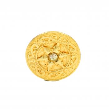 High Fashion Designer Rose Quartz Stone  Seated Pendent - Exquisite Style | Timeless Elegance